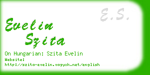 evelin szita business card